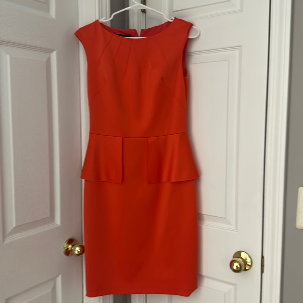 Coral size 4 dress for work or special occasion